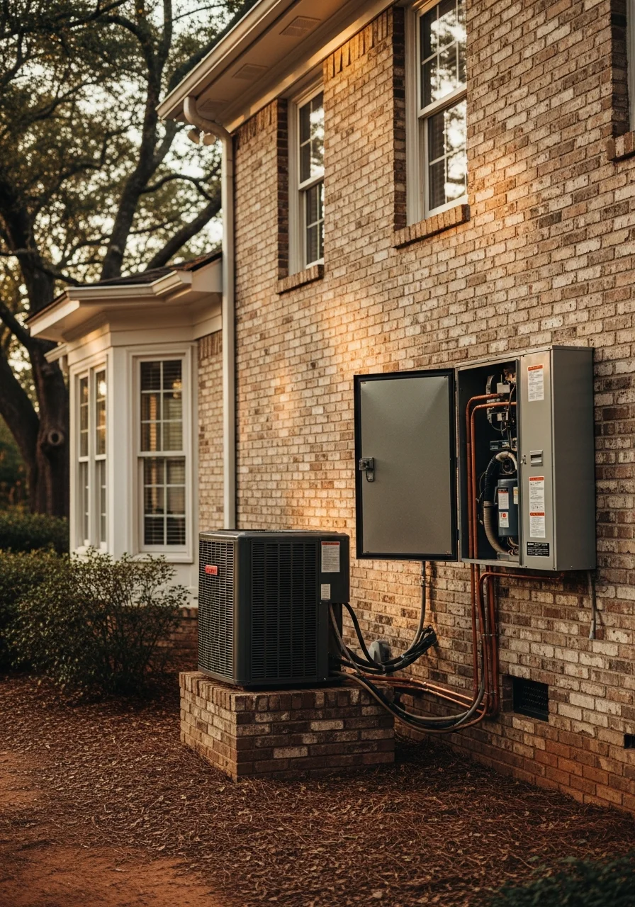 A service professional conducting detailed work on a Newton County home, demonstrating the local expertise and quality craftsmanship we deliver.